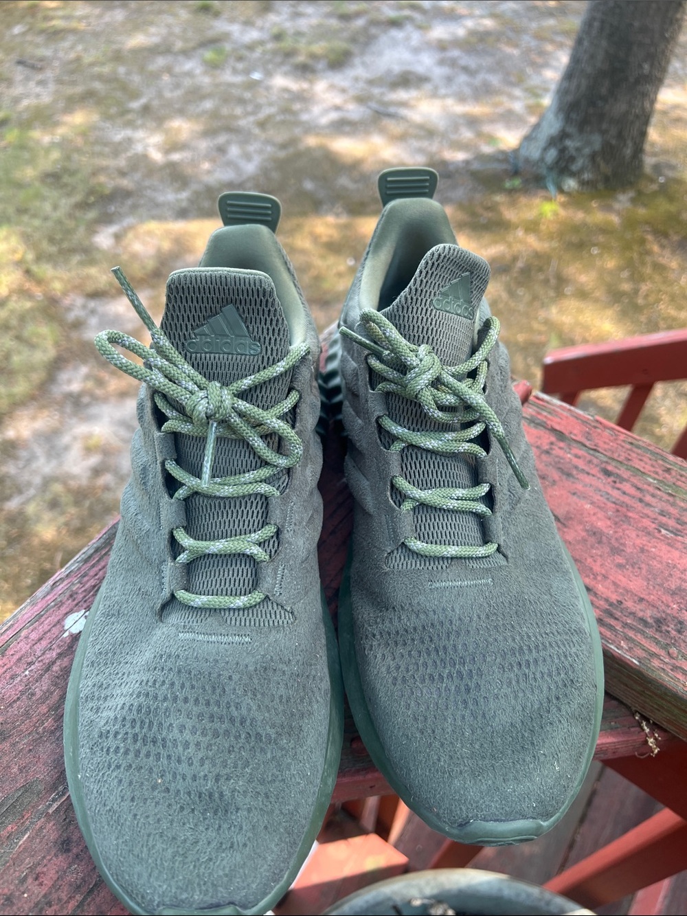 adidas Olive Green Men’s Athletic Sneakers